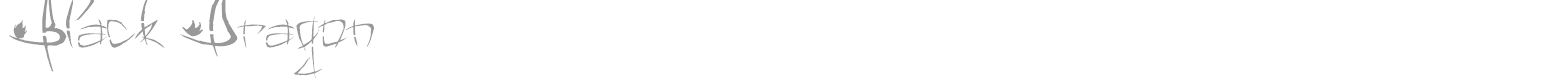 Black Dragon font preview